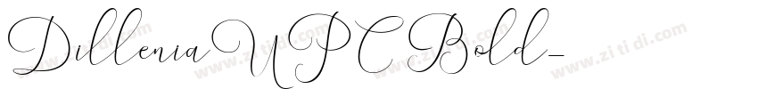 DilleniaUPC Bold字体转换